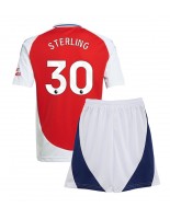 Arsenal Raheem Sterling #30 Domácí dres pro děti 2024-25 Krátký Rukáv (+ trenýrky)